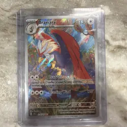 Pokemon TCG Braviary Sv08: Surging Sparks 214/191 Illustration - Image 1