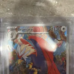 Pokemon TCG Braviary Sv08: Surging Sparks 214/191 Illustration - Image 2