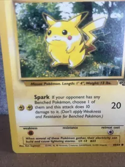 Pikachu - 1st Edition Jungle - Pokemon WOTC 1999 - LP - Ships w/ Tracking - Image 3