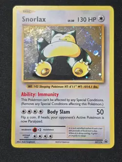 Pokemon Snorlax XY179 Promo Holo Light Played Black Star Promo - Image 1