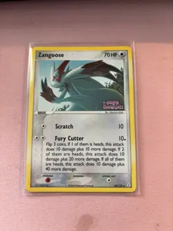 Pokemon TCG EX Holon Phantoms Zangoose 34/110 Reverse Holo Stamped - Image 1