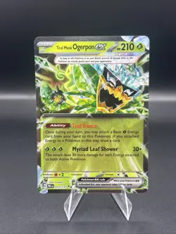 Teal Mask Ogerpon EX 012/131 Double Rare Prismatic Evolutions Pokemon TCG - Image 1
