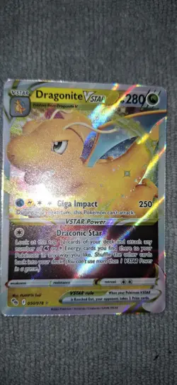 Dragonite VSTAR 050/078 Pokemon Go NM Full Art Ultra Rare Pokemon Card - Image 3