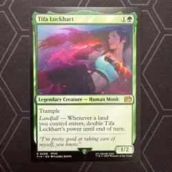 MTG Final Fantasy- Tifa Lockhart Rare 206- Regular- NM - Image 1