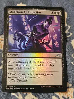 Malicious Malfunction FOIL (110/572) Kamigawa Neon Dynasty MTG Magic - Image 1