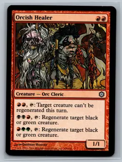 Magic MTG Coldsnap Theme Deck Reprints Orcish Healer #208/383 TCG CCG - Image 1