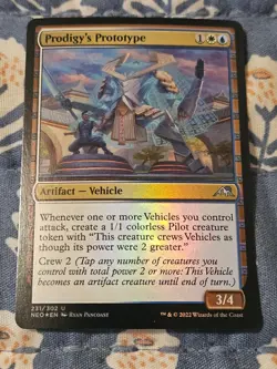 Prodigy's Prototype FOIL (231/574) Kamigawa Neon Dynasty Magic MTG - Image 2
