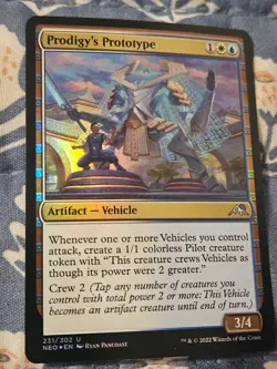 Prodigy's Prototype FOIL (231/574) Kamigawa Neon Dynasty Magic MTG - Image 3