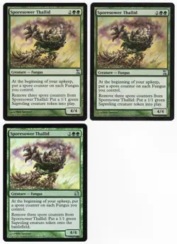 Sporesower Thallid x3 3x Various Sets 1-FOIL 2-Reg Green Creature MTG SP - NM A1 - Image 1
