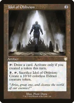 MTG - Idol of Oblivion (Retro) - The Brothers' War Commander - X1 - (NM) - - Image 1