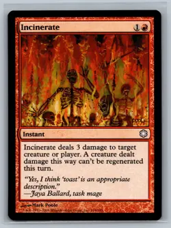 Magic MTG Coldsnap Theme Deck Reprints Incinerate #194/383 TCG CCG - Image 1