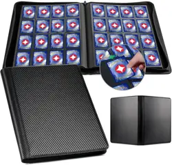 Stylish Carbon Black Card Binder - 16 Pockets for YuGiOh, MTG, TCG Collectors - Image 3