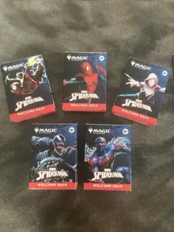 Magic The Gathering MtG Spider-Man Exclusive Welcome Decks Complete Set NEW - Image 1