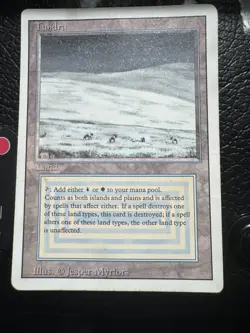 Tundra Revised Edition Regular MTG Dual Land HP - Image 1