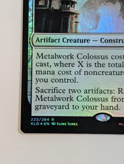 MTG - 1x Metalwork Colossus - Kaladesh - NM/LP - Foil - Magic the Gathering #222 - Image 5