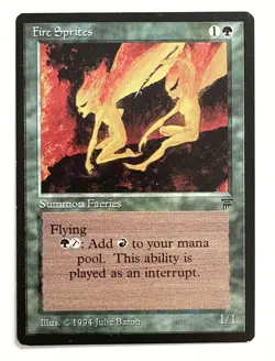MISPRINT ALERT: Shifted Print Fire Sprites Legends Magic MTG - Image 1