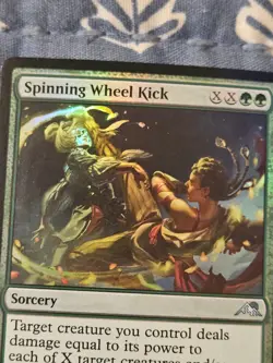 Spinning Wheel Kick FOIL Kamigawa: Neon Dynasty MTG Magic - Image 2