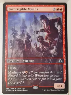 Incorrigible Youths - Game Day Promo - Magic the Gathering MTG Nice! - Image 1