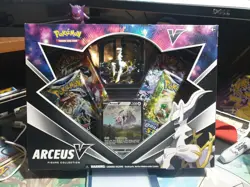 New Pokemon TCG Arceus V Figure Collection Box Cosmic Eclipse Brilliant Stars - Image 1