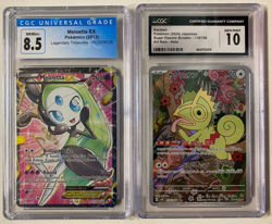 Pokemon TCG Set: Meloetta EX RC25/RC25 CGC 8.5 & Kecleon 118/106 CGC Gem Mint 10 - Image 1