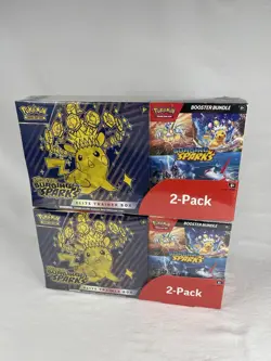 2x SEALED: Pokemon Surging Sparks Elite Trainer Box Booster Bundle COSTCO 2-PACK - Image 1