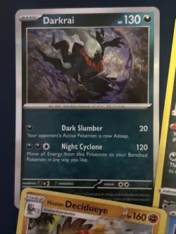 Lot Of 4 Holo Rare Pokemon Cards 2023 Darkrai, Samurott,decidueye, Palkia - Image 5