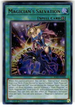 Yugioh! Magician's Salvation - RA01-EN068 - Ultra Rare - 1st Edition Near Mint, - Image 1