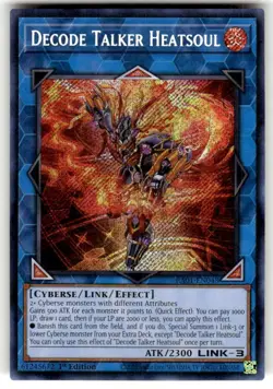 Yugioh! Decode Talker Heatsoul - RA01-EN048 - Secret Rare - 1st Edition Near Min - Image 1
