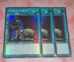 Yugioh Upstart Goblin x3 - Super Rare SESL-EN043 - Image 1