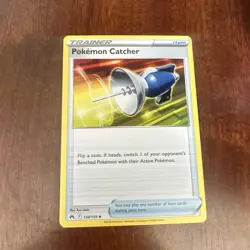 Pokemon Catcher 138/159 Crown Zenith Reverse Holo Uncommon TCG Card - Image 1