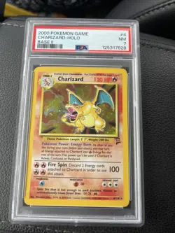 Pokemon TCG Charizard Base Set II Holo Unlimited Rare Card 4/102 - Image 1