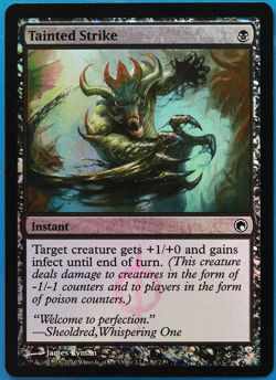 Tainted Strike FOIL Scars of Mirrodin NM Black Common CARD (502339) ABUGames - Image 1