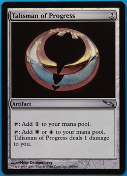 Talisman of Progress FOIL Mirrodin NM Artifact Uncommon CARD (502340) ABUGames - Image 1