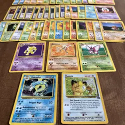Pokemon Bulk Wotc 65 Card Vintage Lot 1st Edition Rare Holo Shadowless - Image 1