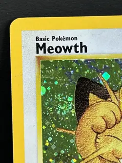 Meowth #10 Black Star Promo Holo Rare Vintage 1999-2000 Pokemon Card LP - Image 2