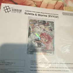 Bandai Gundam Card Game Standard Playmat Suletta & Miorine EVX02 ENGLISH - Image 2