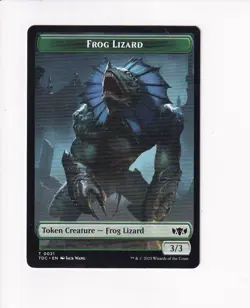 MAGIC MTG COMMANDER: TARKIR: DRAGONSTORM DOUBLE TOKEN FROG LIZARD / DRAGON (#1) - Image 1