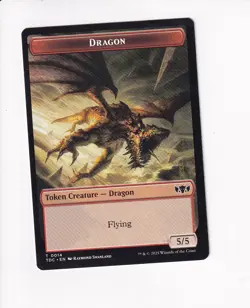 MAGIC MTG COMMANDER: TARKIR: DRAGONSTORM DOUBLE TOKEN FROG LIZARD / DRAGON (#1) - Image 2