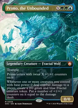 PRIMO, THE UNBOUNDED Mythic Borderless Foil SOC NM MTG - Image 1