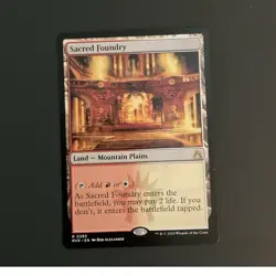 Magic: The Gathering Sacred Foundry - Ravnica Remastered Rare Land 0285 English - Image 1