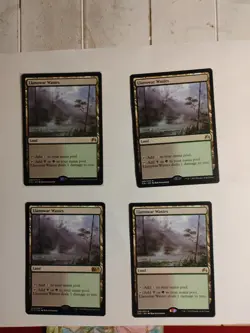 4 X Llanowar Wastes - 1 X Magic 2015 (M15 , 3 X Ori - Image 1