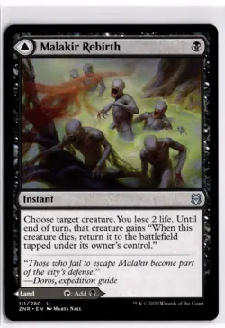 Malakir Rebirth Zendikar Rising 111 LP x1 MTG Magic: the Gathering - Image 1