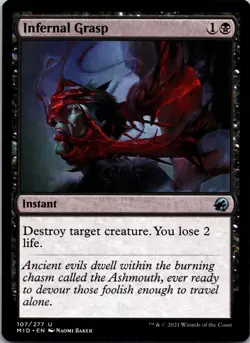 Infernal Grasp 107 Uncommon Innistrad: Midnight Hunt MTG NM - Image 1