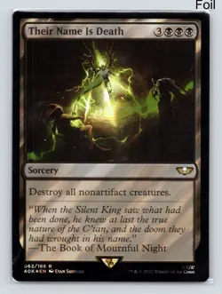 MTG Their Name Is Death (Surge Foil) Foil R UB 40K Warhammer 40,000 62 NM - Image 1