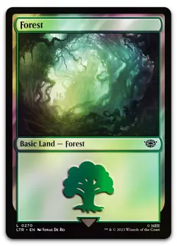 Forest (0270) #270 (Foil) (NM) Lord of the Rings LTR Magic MTG - Image 1