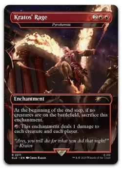 Kratos' Rage - Pyrohemia #2211 (NM) Secret Lair Drop SLD Magic MTG - Image 1