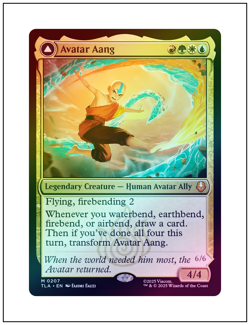 Avatar Aang - 0207, Mythic Foil, Avatar, Magic the Gathering MTG NM - Image 1