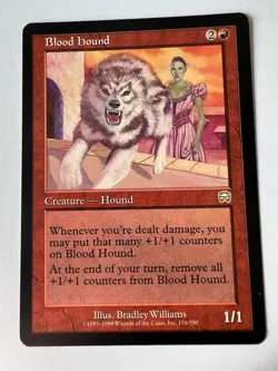 MTG Magic The Gathering Mercadian Masques Blood Hound Rare LP - Image 1