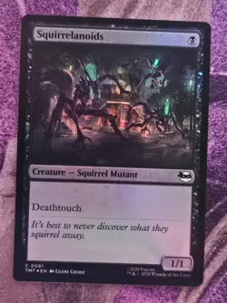 Squirrelanoids 0081 Teenage Mutant Ninja Turtles Magic: The Gathering Foil NM - Image 1