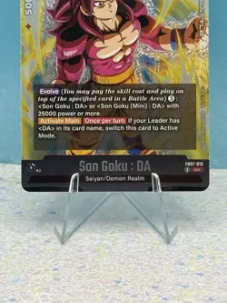 Dragon Ball Card Game Wish For Shenron Son Goku : DA FB07-010 Super Rare - Image 3